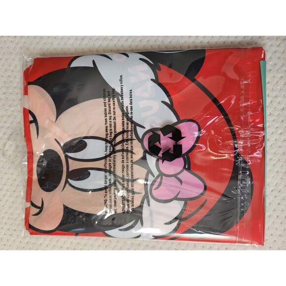 Gemmy Disney Mickey Minnie 8 ft Merry & Bright Christmas Decor Backdrop Banner - Picture 7 of 7